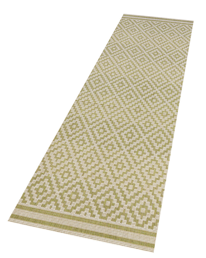 Northrugs matto Meadow Raute Green Cream, 140x200 cm hinta ja tiedot | Isot matot | hobbyhall.fi