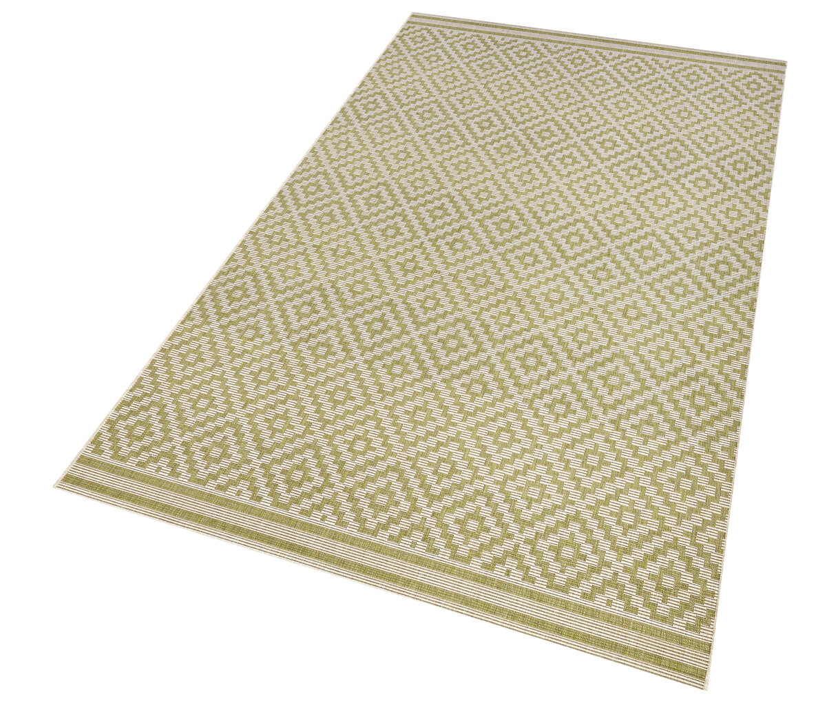 Northrugs matto Meadow Raute Green Cream, 160x230 cm hinta ja tiedot | Isot matot | hobbyhall.fi