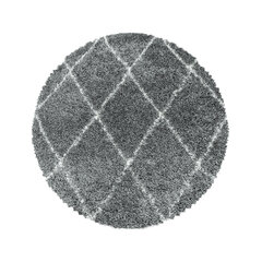 Ayyildiz matto Shaggy Alvor harmaa 3401, pyöreä, 200x200 cm hinta ja tiedot | Isot matot | hobbyhall.fi