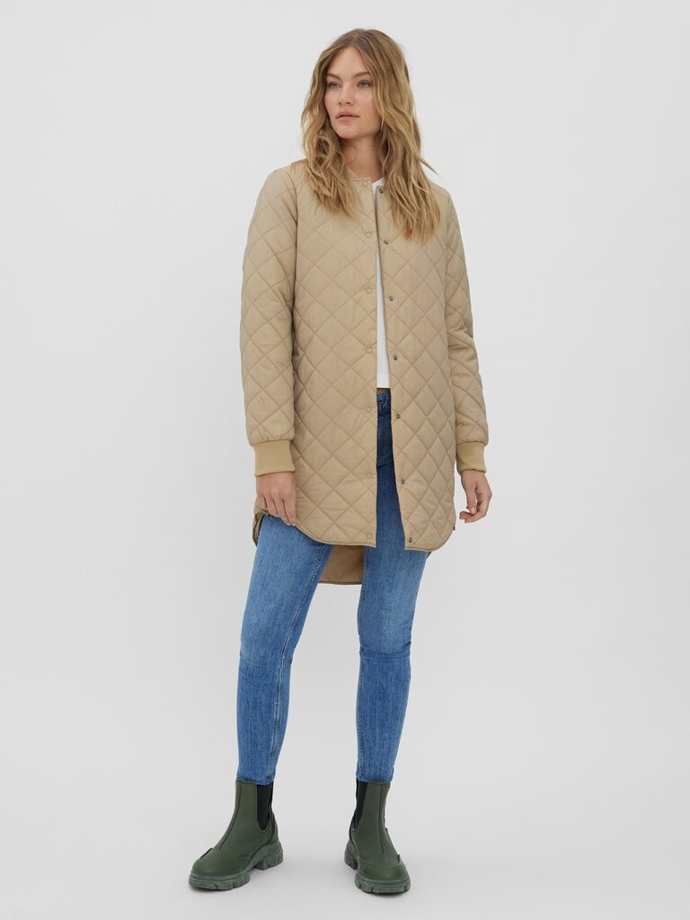 Vero Moda naisten takki 80g. 10224576*02, beige/traver hinta ja tiedot | Naisten ulkoilutakit | hobbyhall.fi