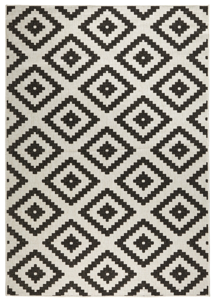 Northrugs matto Twin Malta Black Cream, 80x350 cm hinta ja tiedot | Isot matot | hobbyhall.fi