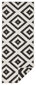 Northrugs matto Twin Malta Black Cream, 80x350 cm hinta ja tiedot | Isot matot | hobbyhall.fi