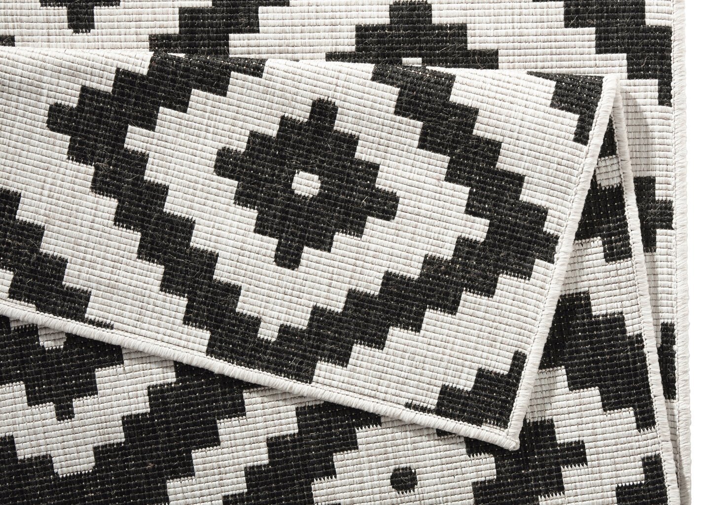 Northrugs matto Twin Malta Black Cream, 80x350 cm hinta ja tiedot | Isot matot | hobbyhall.fi