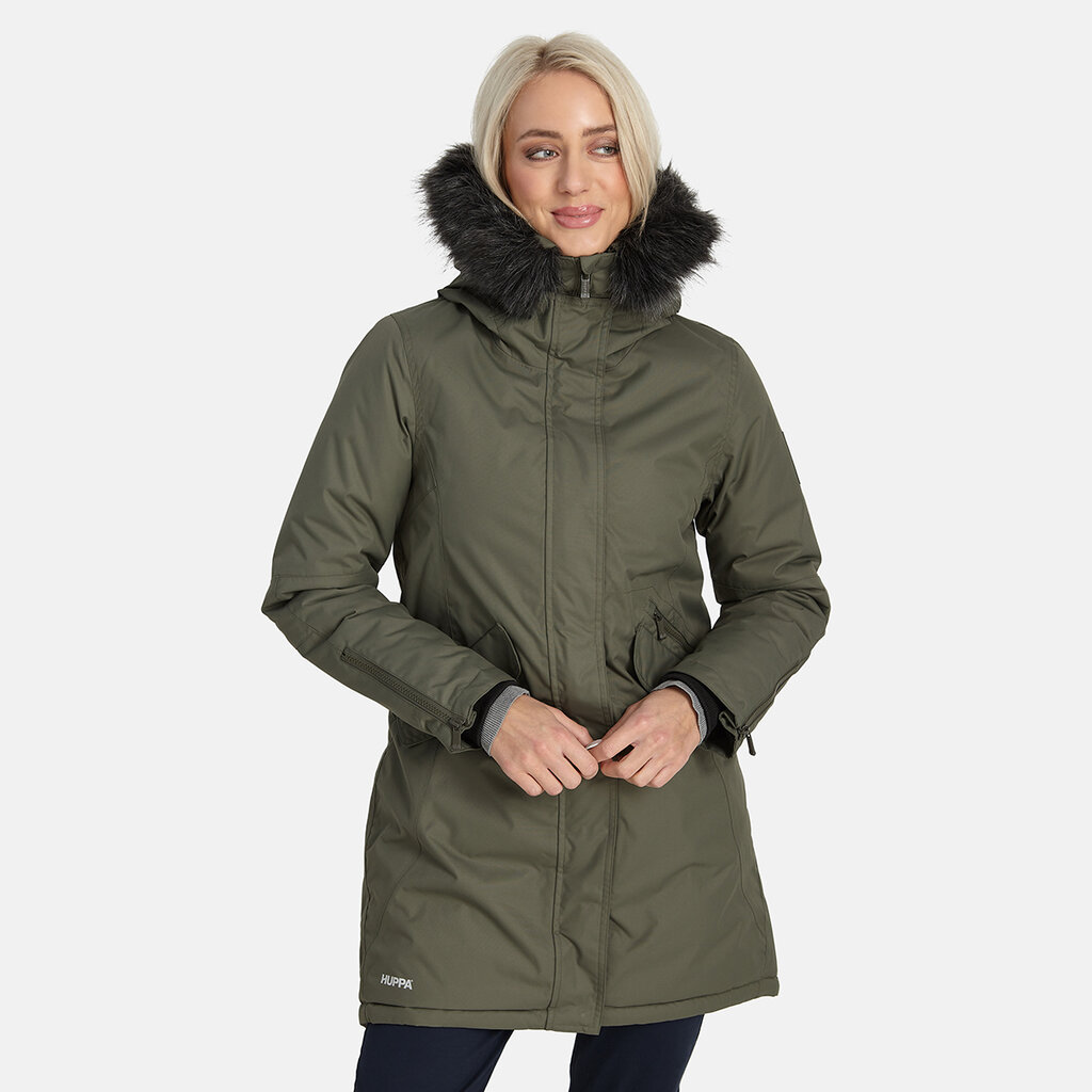 Huppa naisten parka 200g Vivian 12498020*10057, oliivi hinta ja tiedot | Naisten ulkoilutakit | hobbyhall.fi