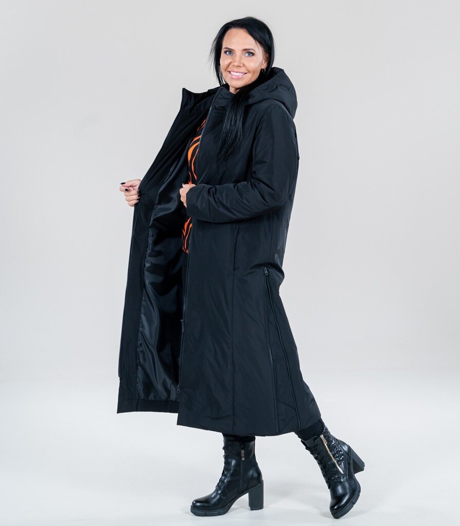 Hansmark naisten takki Kris-W 62025*01, musta/musta hinta ja tiedot | Naisten takit | hobbyhall.fi