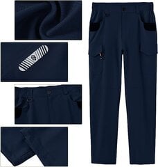 MoFiz miesten kevyet cargo-housut, vedenpitävä, sininen hinta ja tiedot | Miesten housut | hobbyhall.fi