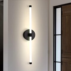 LED-seinävalaisin Temgin, 60cm, 12W, musta hinta ja tiedot | Seinävalaisimet | hobbyhall.fi