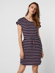 Vero Moda Naisten mekko 10198244*03, tummansininen/valkoinen hinta ja tiedot | Mekot | hobbyhall.fi