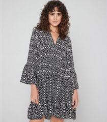 Zabaione naisten mekko MELODY KL*P2211, musta/valkoinen hinta ja tiedot | Mekot | hobbyhall.fi