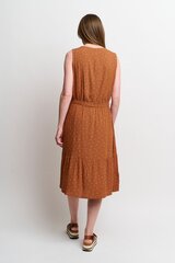 Jensen naisten mekko 213797*8278, ruskea/valkoinen hinta ja tiedot | Mekot | hobbyhall.fi