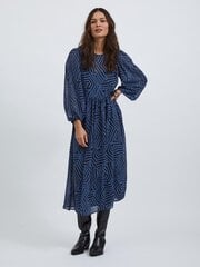 Vila naisten mekko 14078105*01, tummansininen/sininen hinta ja tiedot | Mekot | hobbyhall.fi