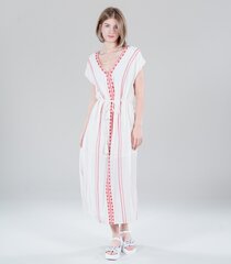 Vila naisten mekko 14075273*01, luonnonvalkoinen/punainen hinta ja tiedot | Mekot | hobbyhall.fi