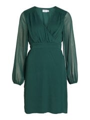 Vila naisten mekko 14083469*01, tummanvihreä/pinen hinta ja tiedot | Mekot | hobbyhall.fi