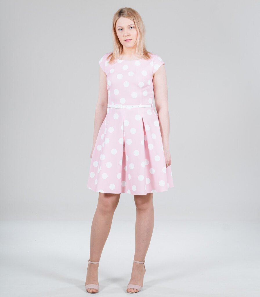 Naisten mekko 232356 01, roosa/valkoinen hinta ja tiedot | Mekot | hobbyhall.fi
