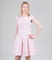 Naisten mekko 232356 01, roosa/valkoinen hinta ja tiedot | Mekot | hobbyhall.fi