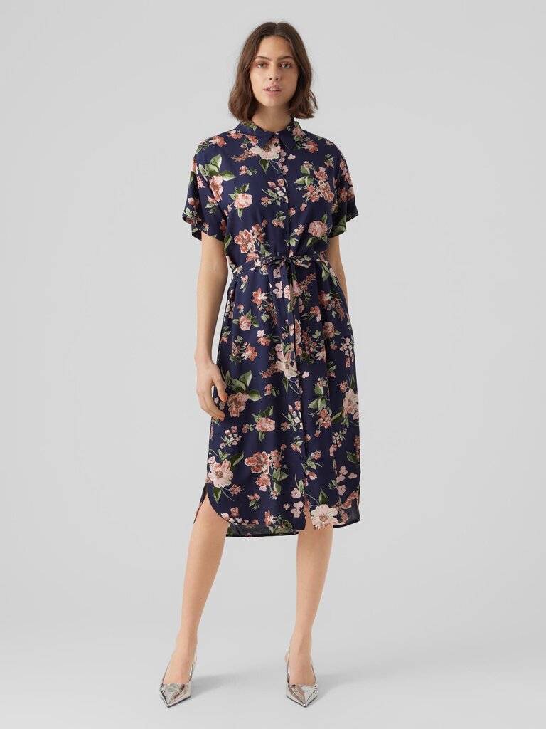 Vero Moda naisten mekko 10279684*01, tummansininen/roosa hinta ja tiedot | Mekot | hobbyhall.fi