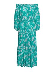 YAS naisten mekko 26030184*01, vihreä/valkoinen hinta ja tiedot | Mekot | hobbyhall.fi