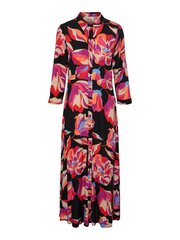 YAS naisten mekko SAVANNA 26022663*05, musta/roosa hinta ja tiedot | Mekot | hobbyhall.fi