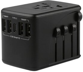 Omega-matkasovitin 6in1 USB/USB-C (45308) hinta ja tiedot | Kytkimet ja pistorasiat | hobbyhall.fi
