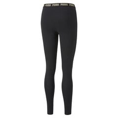 Puma naisten leggingsit 587152*01, musta/kuldne hinta ja tiedot | Naisten urheiluvaatteet | hobbyhall.fi