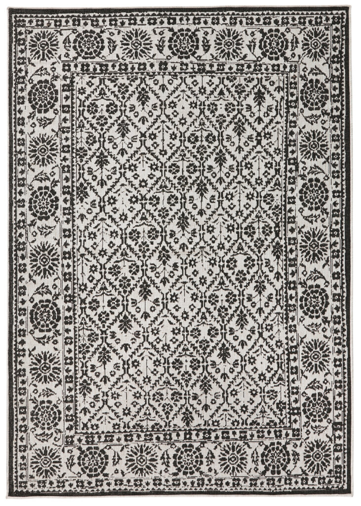 Northrugs matto Twin Curacao Black Cream, 80x150 cm hinta ja tiedot | Isot matot | hobbyhall.fi