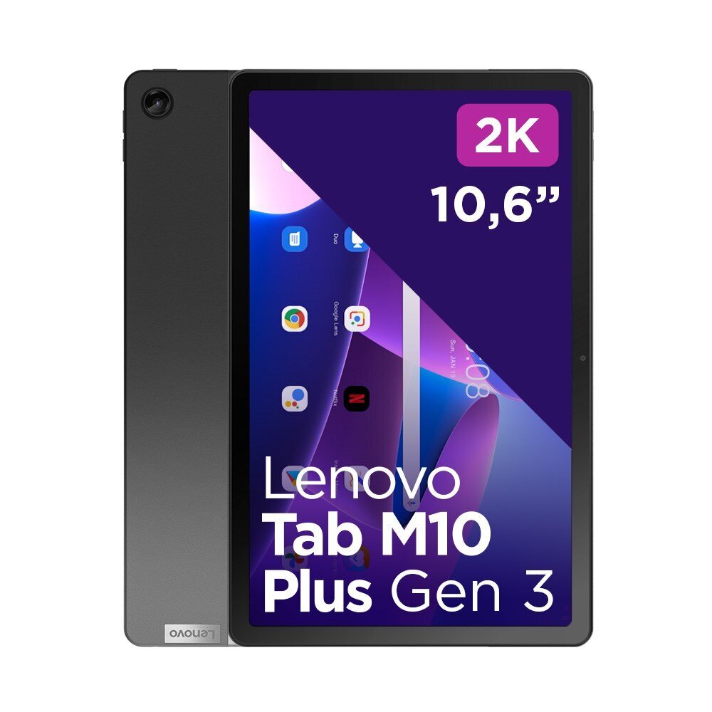 Lenovo Tab M10 Plus (3rd Gen) WiFi 4/128GB Storm Grey ZAAM0160PL hinta ja tiedot | Tabletit | hobbyhall.fi