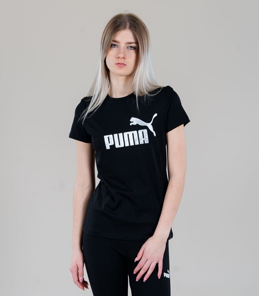 Puma naisten T-paita 848303*51, musta/hopeinen hinta ja tiedot | Naisten T-paidat | hobbyhall.fi