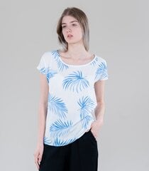 Hailys naisten T-paita FARINA5247*01, valkoinen/vaaleansininen hinta ja tiedot | Naisten T-paidat | hobbyhall.fi