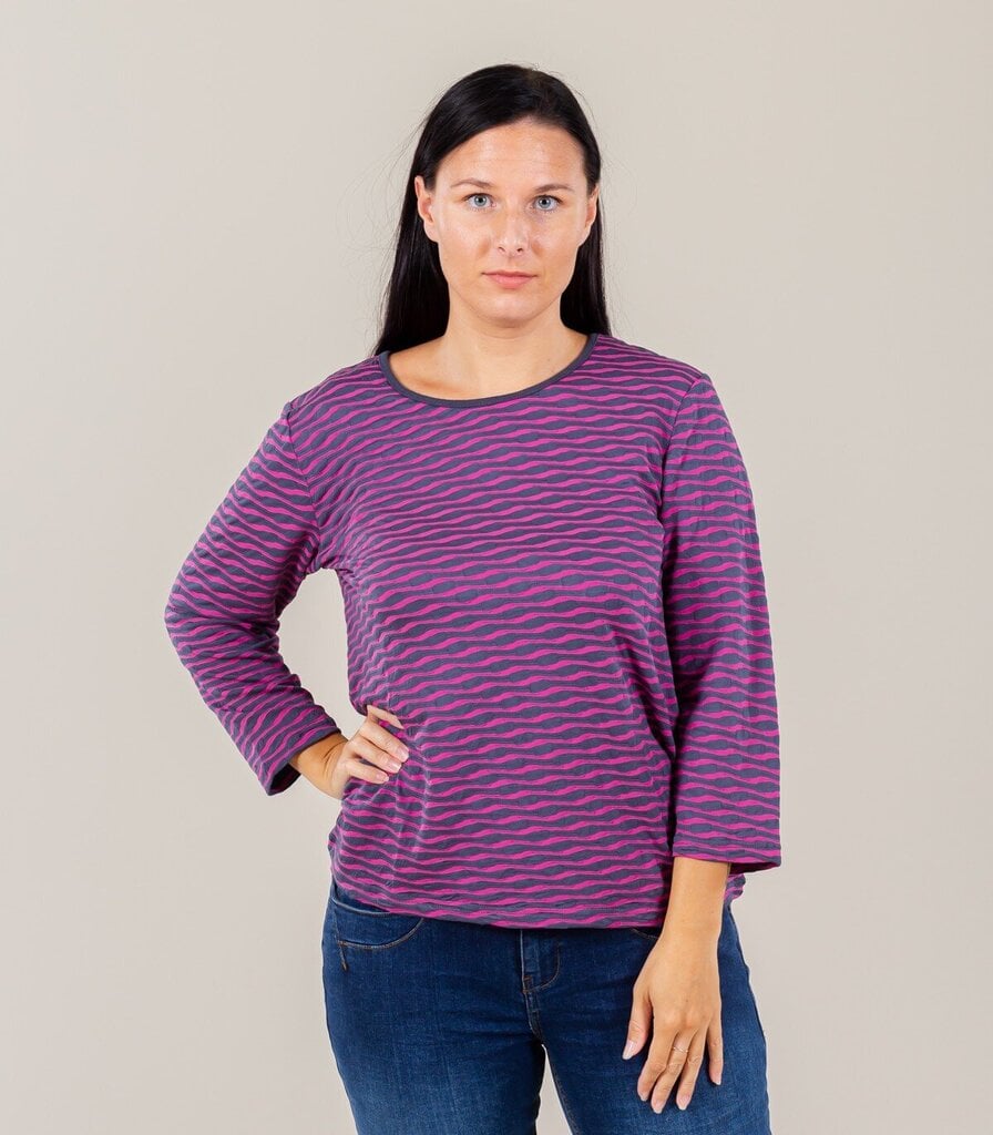 Brandtex naisten paita 212013*3915, tummansininen/fuksia hinta ja tiedot | Naisten T-paidat | hobbyhall.fi