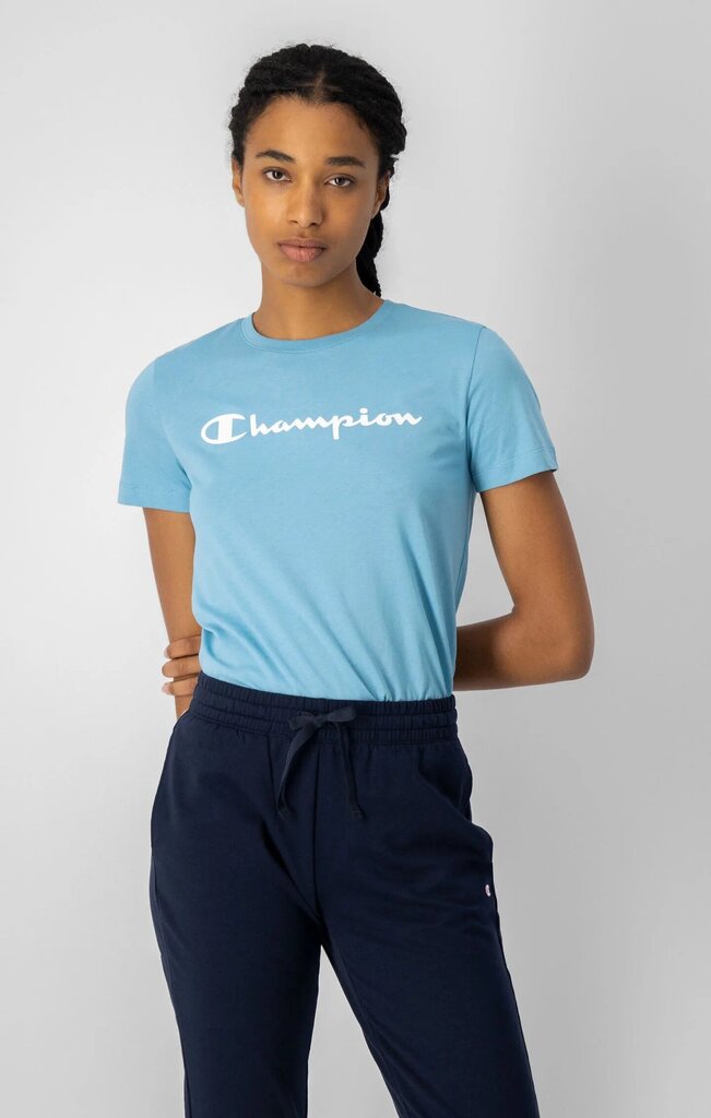 Champion naisten t-paita 115422*BS157, turkoosi hinta ja tiedot | Naisten T-paidat | hobbyhall.fi