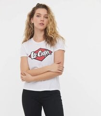 Lee Cooper naisten T-paita ADRIELLE*01, valkoinen hinta ja tiedot | Naisten T-paidat | hobbyhall.fi