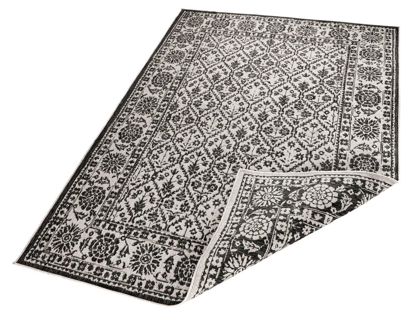 Northrugs matto Twin Curacao Black Cream, 80x250 cm hinta ja tiedot | Isot matot | hobbyhall.fi