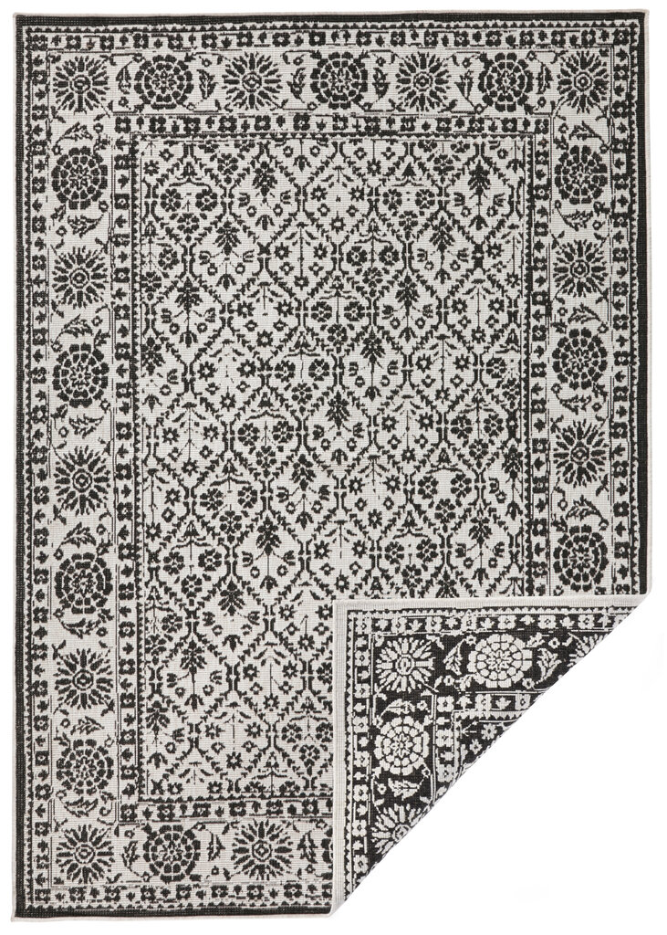 Northrugs matto Twin Curacao Black Cream, 80x250 cm hinta ja tiedot | Isot matot | hobbyhall.fi