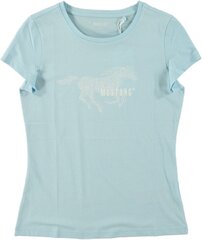 mustaang naisten t-paita 1013375*5042, vaaleansininen hinta ja tiedot | Naisten T-paidat | hobbyhall.fi