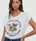 Lee Cooper naisten T-paita AZIAL*01, valkoinen hinta ja tiedot | Naisten T-paidat | hobbyhall.fi