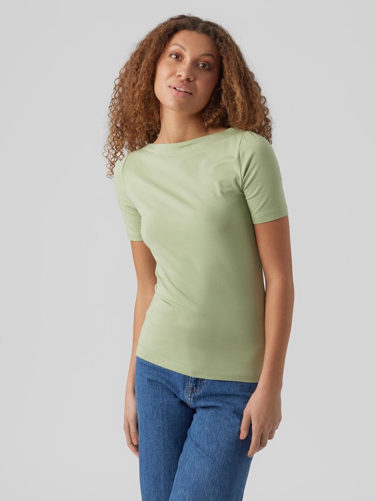Vero Moda naisten t-paita 10231753*06, vaaleanvihreä/reseda hinta ja tiedot | Naisten T-paidat | hobbyhall.fi
