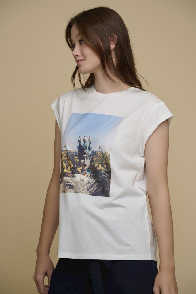 Rino & Pelle naisten T-paita GOTCHA*01, valkoinen hinta ja tiedot | Naisten T-paidat | hobbyhall.fi