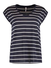 Hailys naisten T-paita PIPER TS*05, tummansininen/valkoinen hinta ja tiedot | Naisten T-paidat | hobbyhall.fi