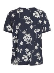 Vila naisten T-paita 14085167*01, tummansininen/valkoinen hinta ja tiedot | Naisten T-paidat | hobbyhall.fi