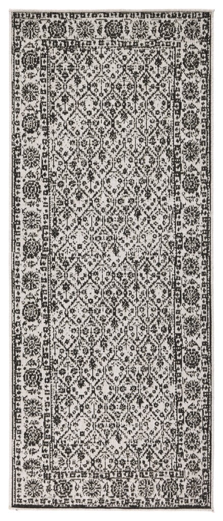 Northrugs matto Twin Curacao Black Cream, 80x350 cm hinta ja tiedot | Isot matot | hobbyhall.fi