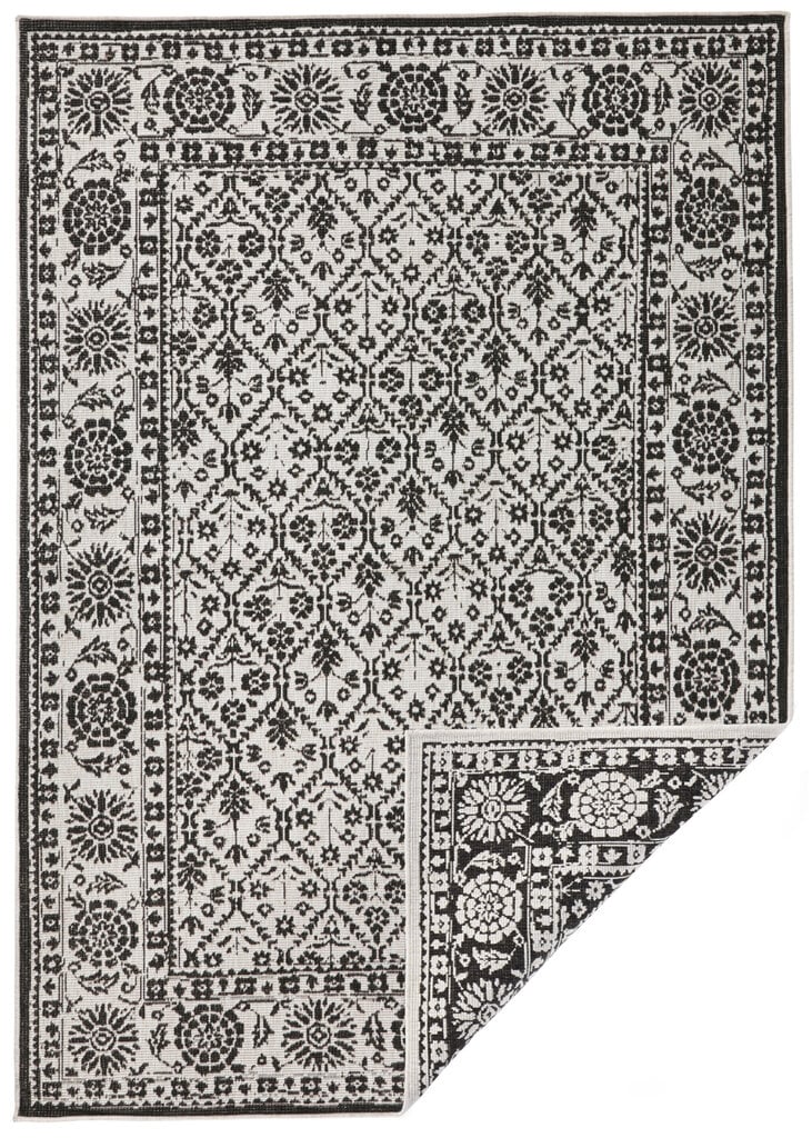 Northrugs matto Twin Curacao Black Cream, 80x350 cm hinta ja tiedot | Isot matot | hobbyhall.fi