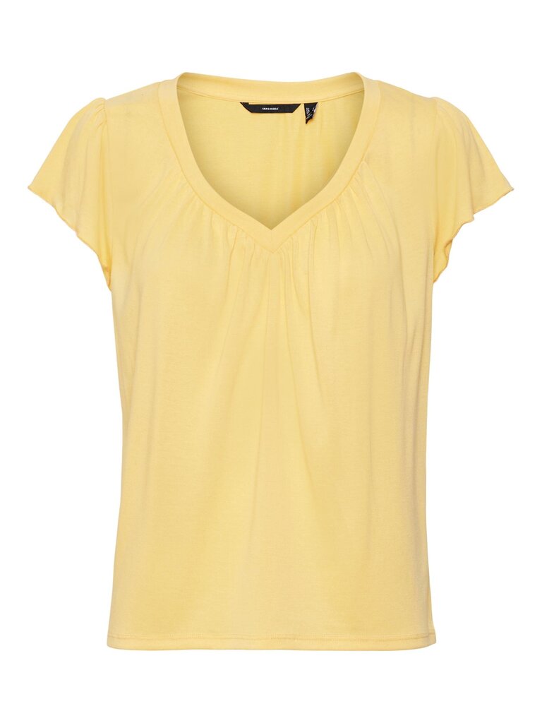 Vero Moda naisten t-paita 10285613*02, keltainen/golden hinta ja tiedot | Naisten T-paidat | hobbyhall.fi