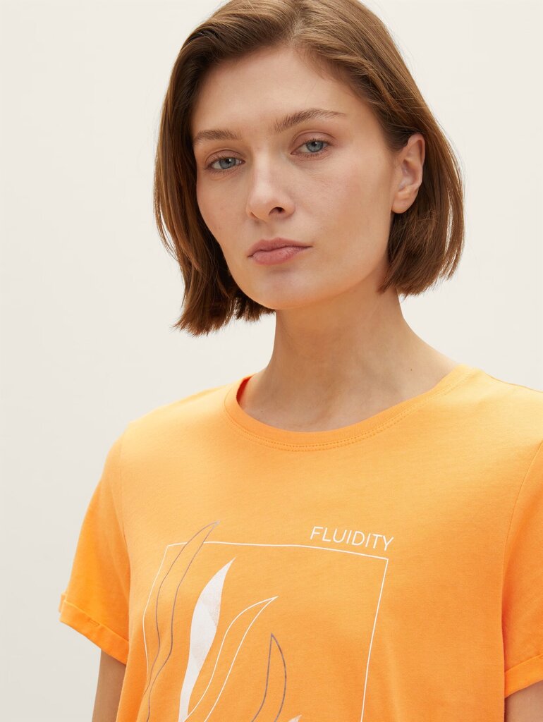 Tom Tailor naisten t-paita 1035470*29751, oranssi hinta ja tiedot | Naisten T-paidat | hobbyhall.fi