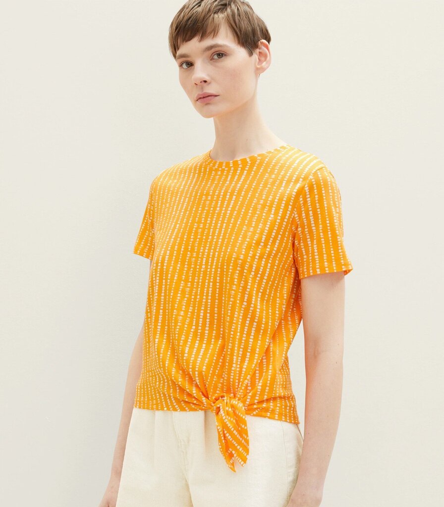 Tom Tailor naisten t-paita 1037245*31713, oranssi/valkoinen hinta ja tiedot | Naisten T-paidat | hobbyhall.fi