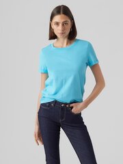 Vero Moda naisten t-paita 10243889*07, sininenn/bachelor hinta ja tiedot | Naisten T-paidat | hobbyhall.fi