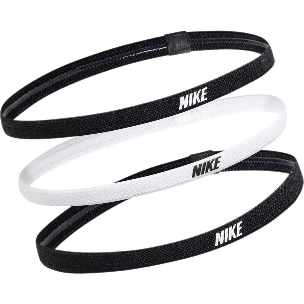 Nike Galvos Juosta Elastic Headbands 2.0 3P White Black N1004529 036 hinta ja tiedot | Naisten päähineet | hobbyhall.fi