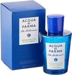 Hajustettu suihkugeeli Acqua di Parma Blu Mediterraneo Bergamotto Di Calabria Exhilarating, 200ml hinta ja tiedot | Miesten ihonhoito | hobbyhall.fi