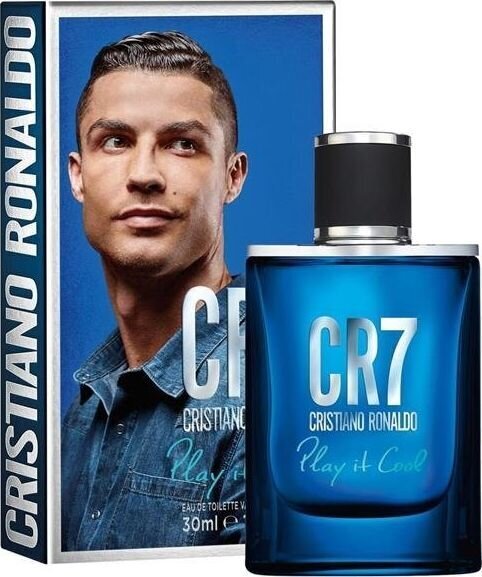Hajuvesi Cristiano Ronaldo CR7 Play It Cool EDT miehille, 30 ml hinta ja tiedot | Miesten hajuvedet | hobbyhall.fi