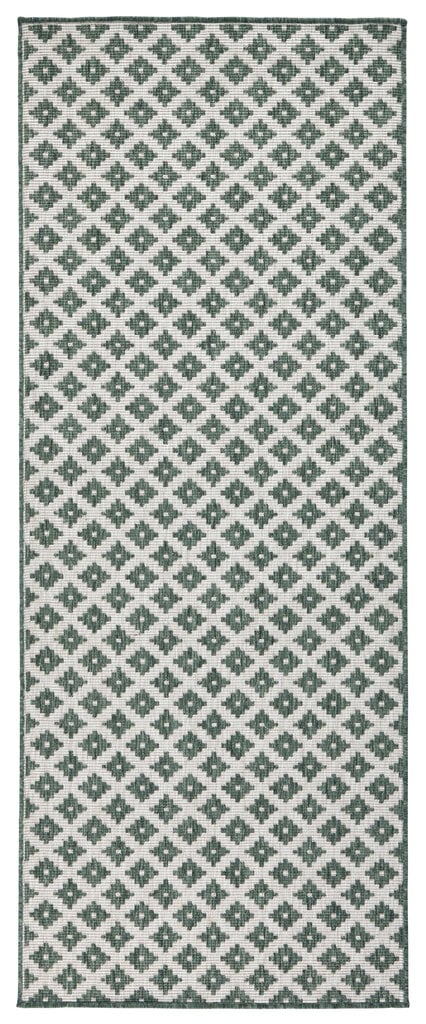 Northrugs matto Twin Nizza Green Cream, 80x250 cm hinta ja tiedot | Isot matot | hobbyhall.fi