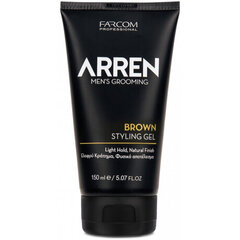 Ruskea sävy, kevyt kiinnitysgeeli miehille Farcom Professional ARREN Miesten Grooming Brown Styling Gel 150ml hinta ja tiedot | Farcom Professional Hajuvedet ja kosmetiikka | hobbyhall.fi